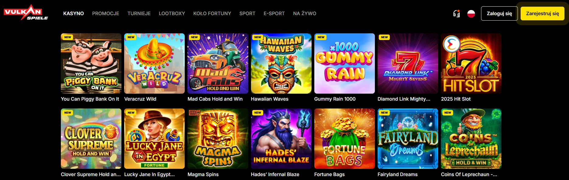 Strona główna kasyna online VulkanSpiele